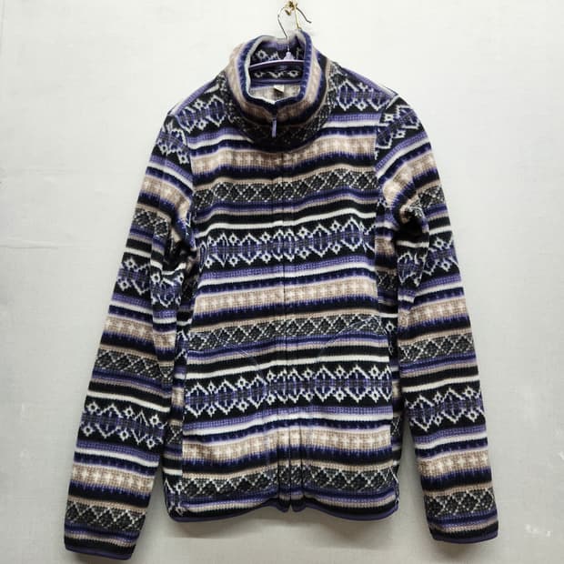 유니클로 노르딕패턴 후리스집업 M(S)