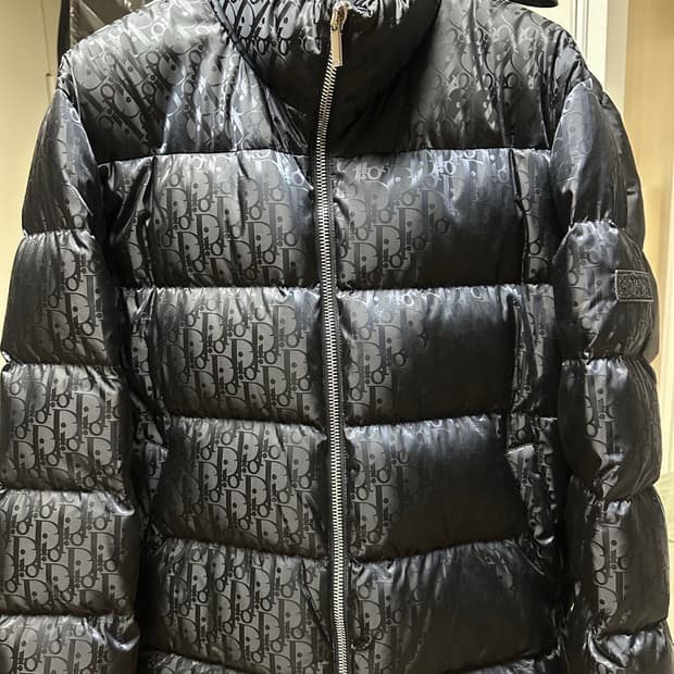 (52) 디올 오블리크 패딩 자켓 블랙