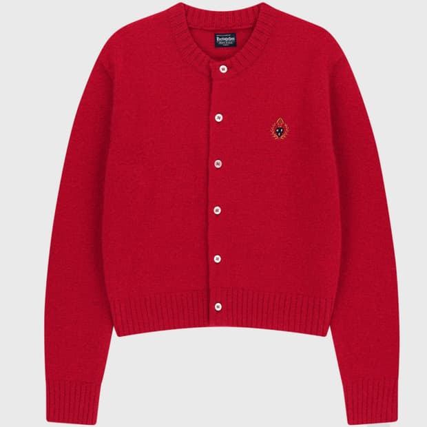 헤리티지플로스 크레스트 쉐기독 라운드 가디건 xs 여성