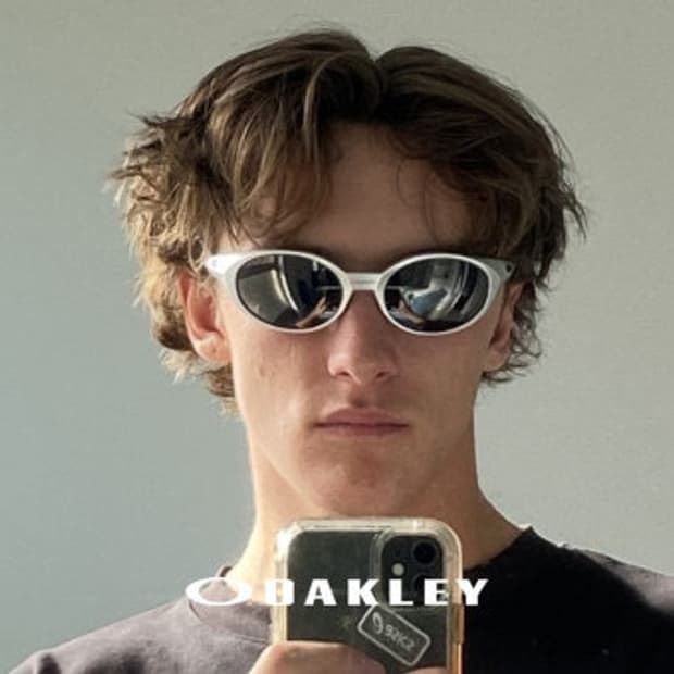 (OS)오클리 아이자켓 편광 실버 썬글라스