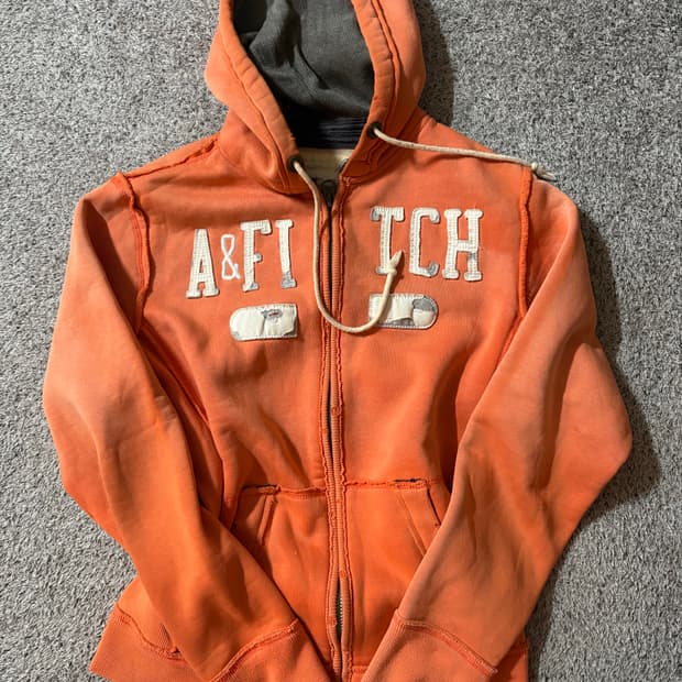 아베크롬비 A&F 오렌지 후드집업