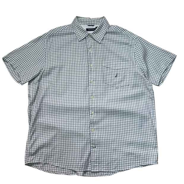 Nautica 노티카 깅엄 체크 반팔셔츠