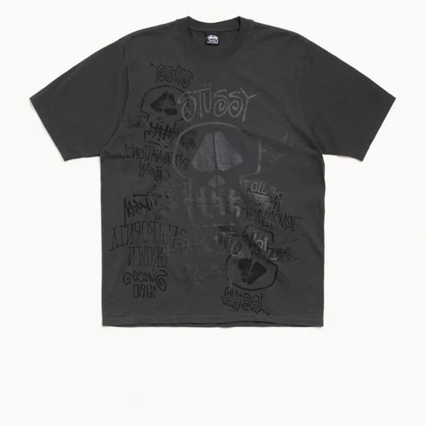 스투시 SKULLS TEE PIGMENT DYED M (택포)