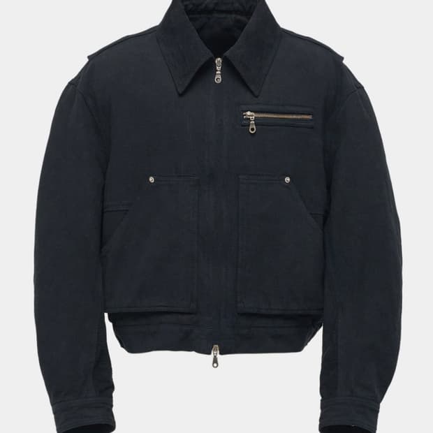 쿠어 오버다잉 페이디드 워크자켓 주우재 착용