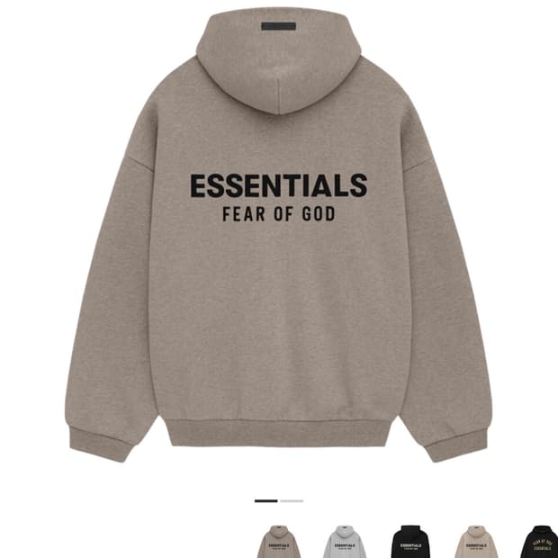 에센셜 플리스 후드 라지