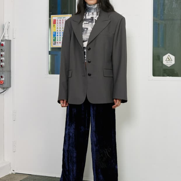 oversized wool jacket 오버사이즈드 울 자켓