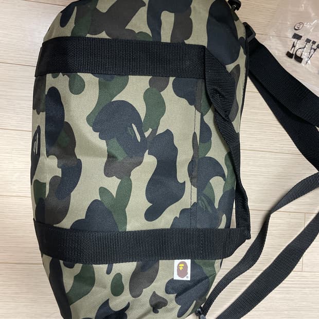 베이프 카모 원통 가방