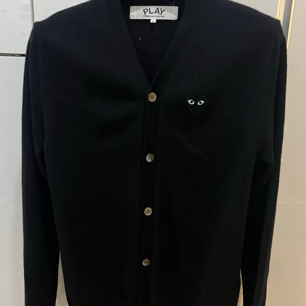 꼼데가르송 블랙와펜가디건 L