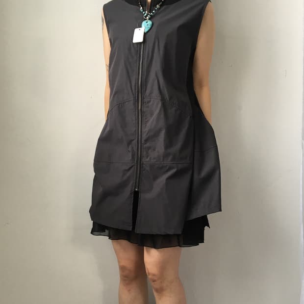 Balloon fit vest onepiece