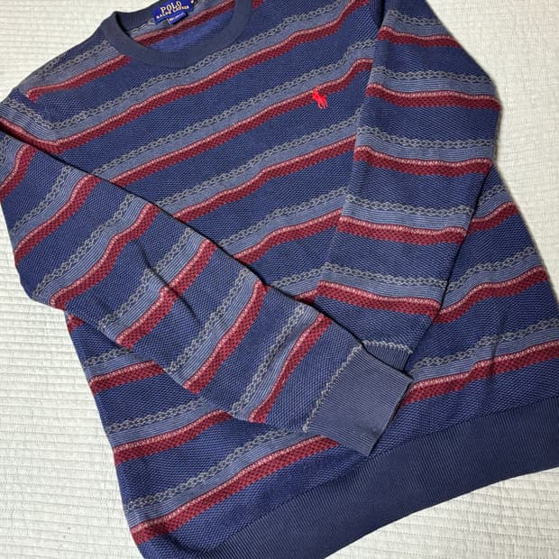 폴로 랄프로렌 스트라이프 니트 M