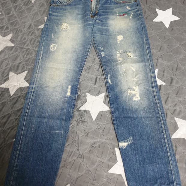 (정품)디스퀘어드2 레트로 디스트로이드 스티치 진 (32)