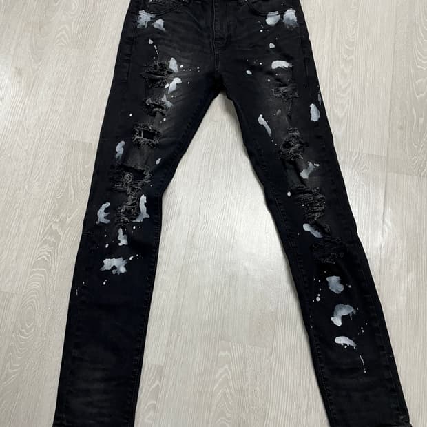 하이퍼데님 페인트 진 바지 30사이즈