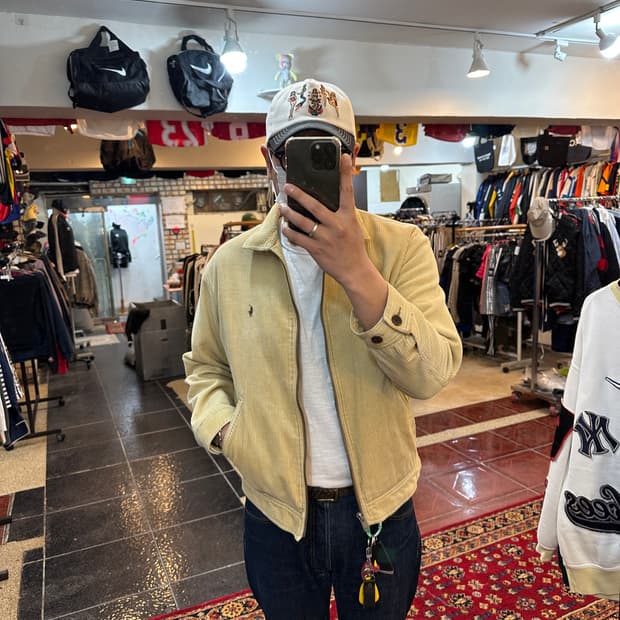 폴로 랄프로렌 코듀로이 블루종 베이지 국내 정품