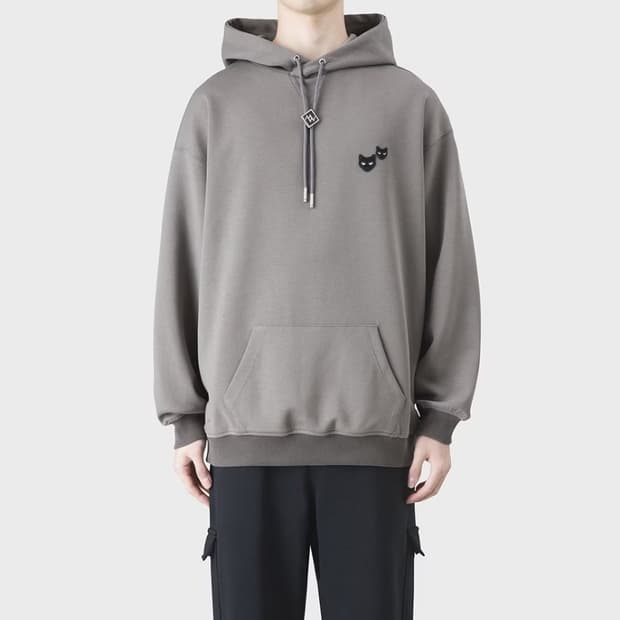 23SS)지제로 송지오 오버핏 트윈팬서 스트링후드105/그레이