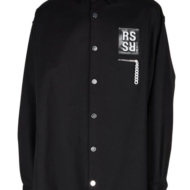 라프시몬스 20aw 빅핏 지퍼 포켓 데님 셔츠 자켓 S