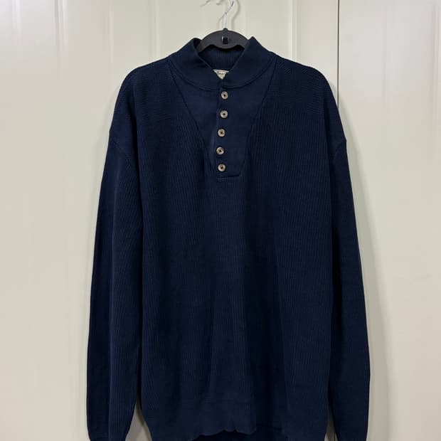 LLBean made in usa 하프 집업 니트