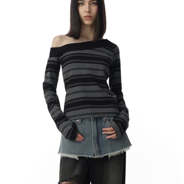 밀로우먼 원숄더 오프숄더