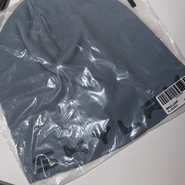 skylrk skull cap 비니 bluegrey