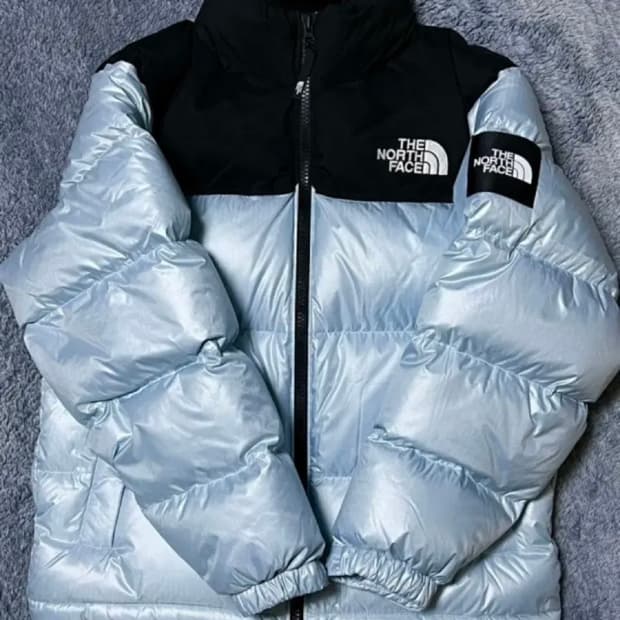 노스페이스 눕시 다운 자켓 스카이블루 M