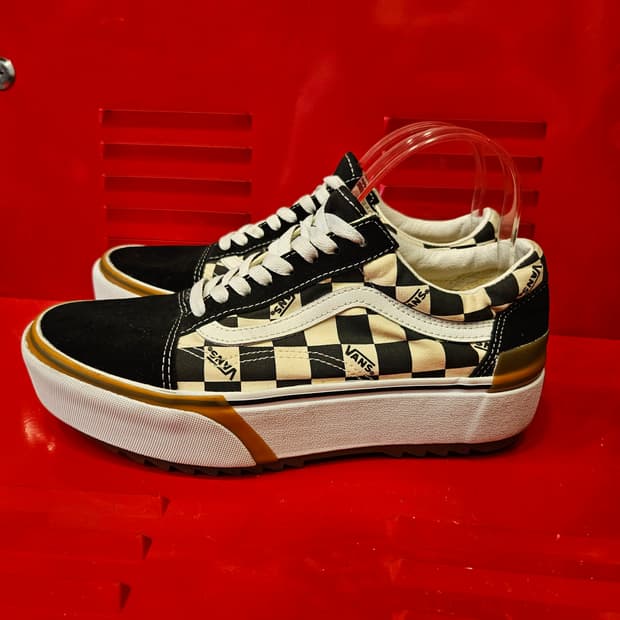 (거의새거)반스(Vans) 스택드 체커보드 스니커즈 260size