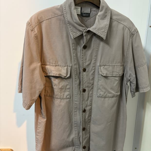 나이키 반팔 셔츠 XL 베이지