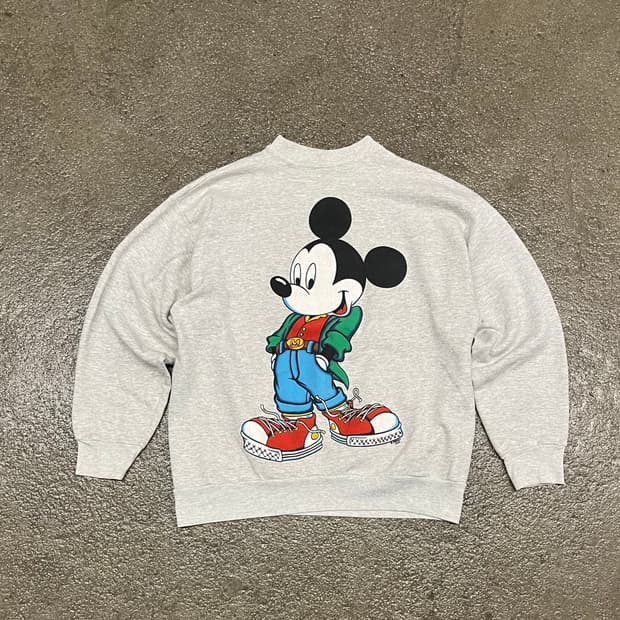 90s USA  미키마우스 스웻셔츠 (105)