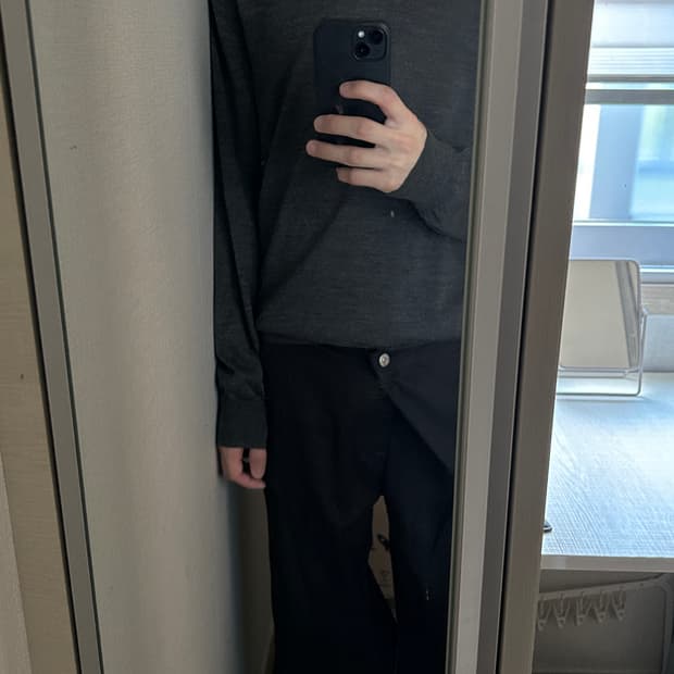 꼼데가르송 옴므 듀스 브이넥 니트