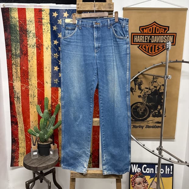 90s 디키즈 오리지널 빈티지워싱 루즈핏 워크 데님팬츠 N1038  