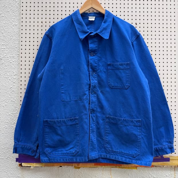NATURAL FADED 1970s VINTAGE 70s프렌치워크자켓