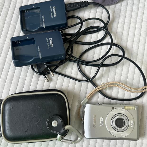 캐논 IXUS 65 실버 디지털 카메라 (충전기, 케이스, SD카드 포함