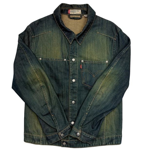 리바이스 엔지니어드 워싱 데님 자켓 M