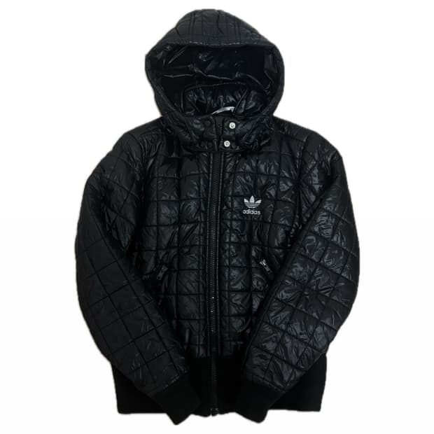 아디다스 퀄팅 후드 패딩 100 L