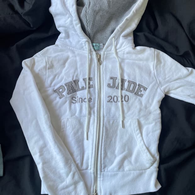 페일제이드 후드집업 화이트