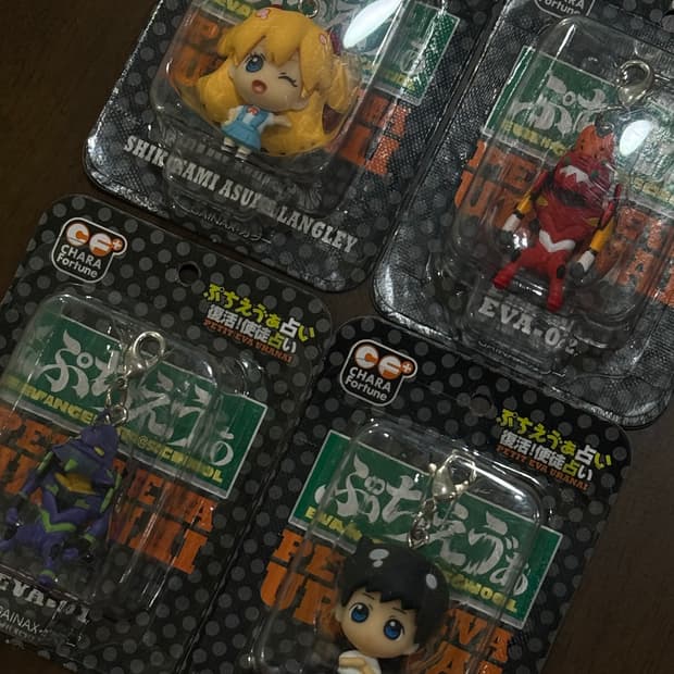 에반게리온 푸치에바 스트랩 마스코트 미개봉 