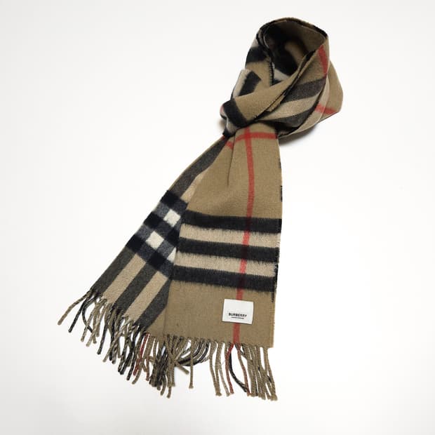 버버리 노바체크 리버시블 캐시미어 머플러 목도리