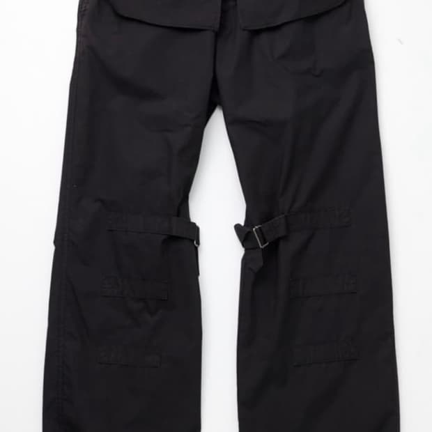 Hatchingroom Bondage Pants Washed Black