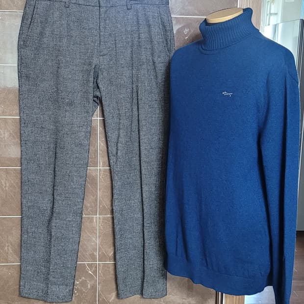 (남성105사이즈)루이까스텔 보들보들 목폴라(울100)