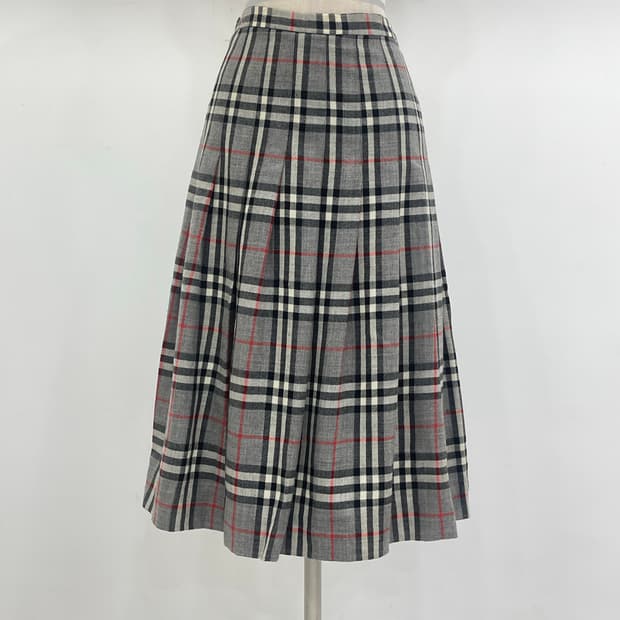 버버리 주름 스커트 