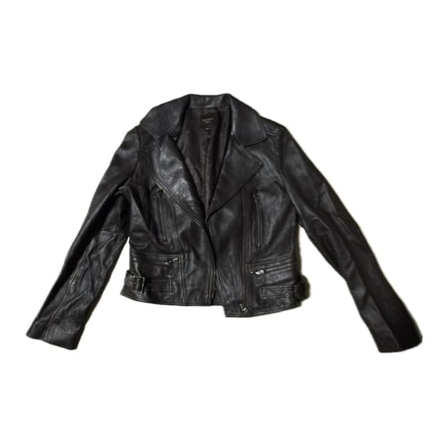 (W) 로보 브라운 레더 자켓 