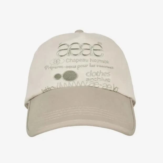 aeae 볼캡 카키 WEB LOGO 5 PANNEL BALL CAP