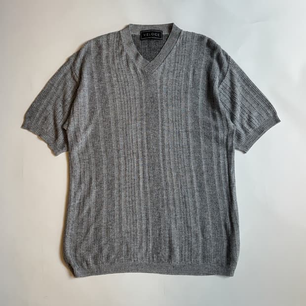 VINTAGE SHORT SLEEVE RIBBED KNIT