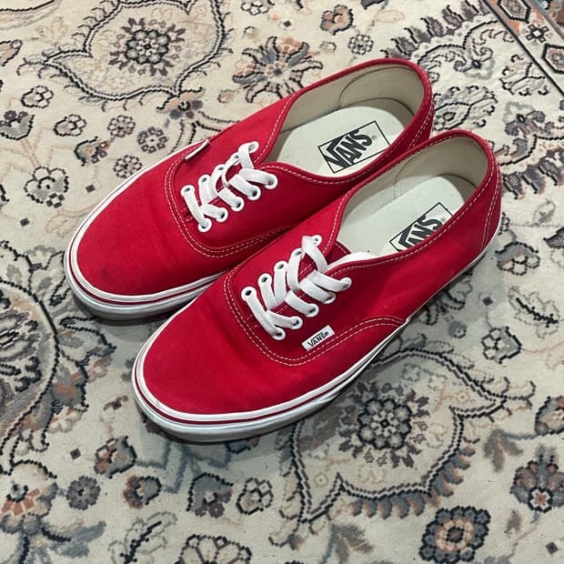 반스 어센틱 레드