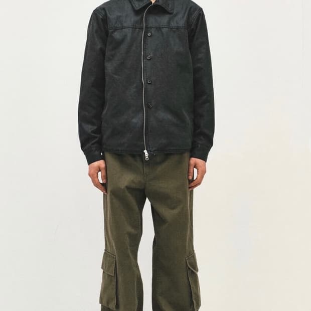 [M] 서피스에디션 버튼 셔츠 자켓 블랙