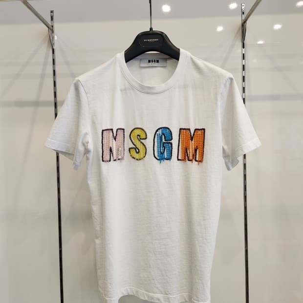 MSGM 비즈장식 여성반팔