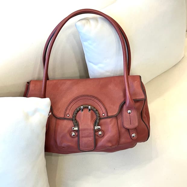 페라가모 브릭브라운 빈티지 숄더백 (정품)