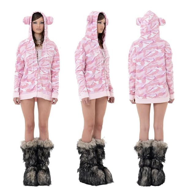 베이비메탈클럽 베어걸 후드