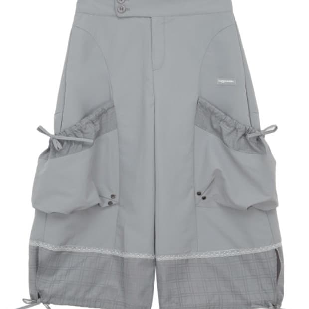 허그유어스킨 체크버뮤다팬츠 s