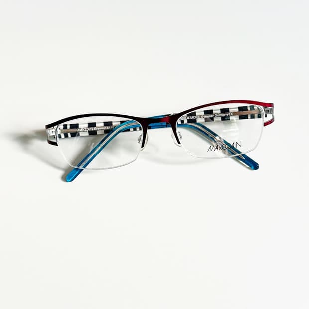 독일제 MARC CAIN 반무테 스퀘어 빈티지 안경