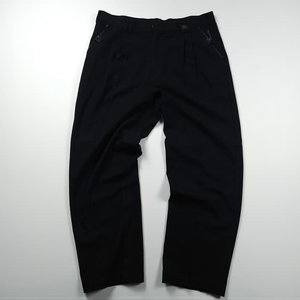 버버리 아카이브 투턱 와이드 울 슬랙스 (XL)