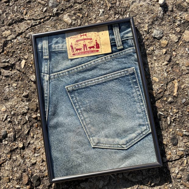 데님 액자 빈티지 인테리어